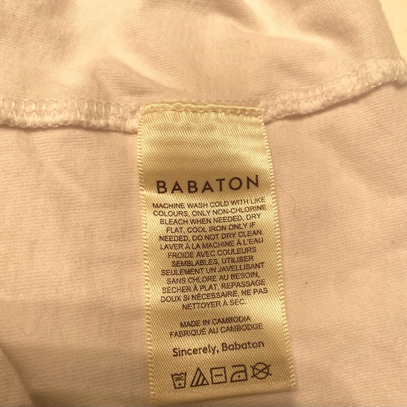 ARITZIA BABATON White Shoulder Pad Dress - Picture 4 of 4